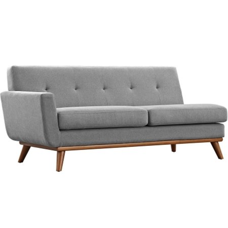 EAST END IMPORTS Engage Left-Arm Loveseat, Expectation Gray EEI-1795-GRY